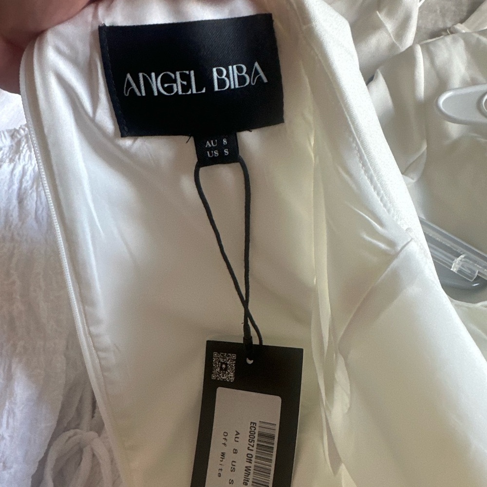 White Sheath Mini Dress with Mock Neck - Picture 5 of 5
